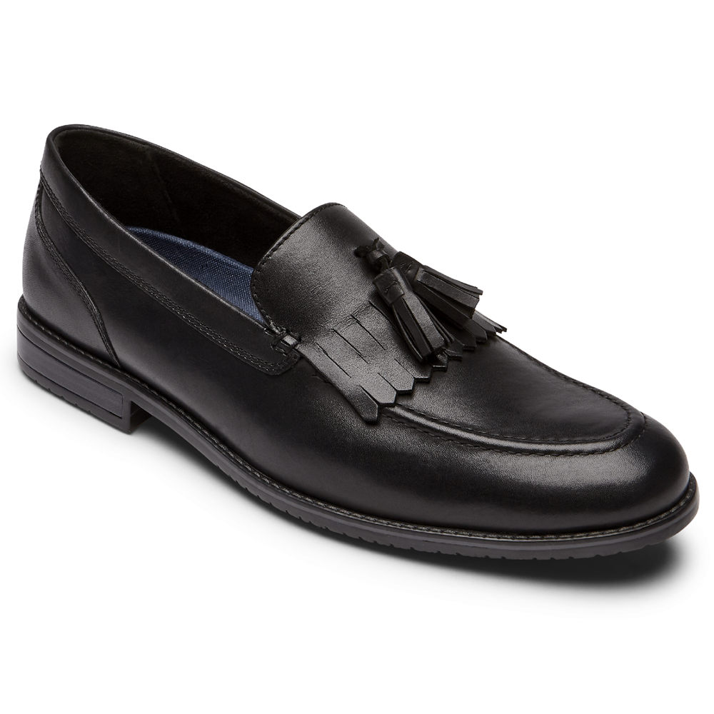 Rockport Mens Style Purpose 3 Tassel - Loafers Black - RYG632809